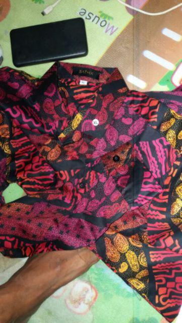 Kemeja Batik Solo Songket Tangan Panjang Original