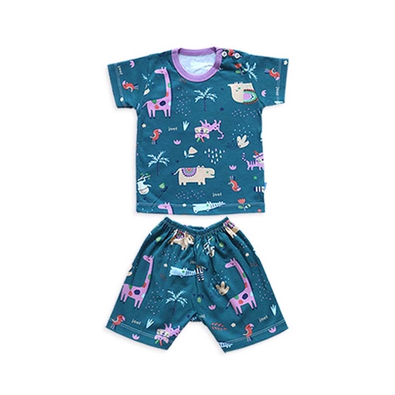 Baju Bayi Setelan Pendek - Joel Tropical Land Short Sleeve