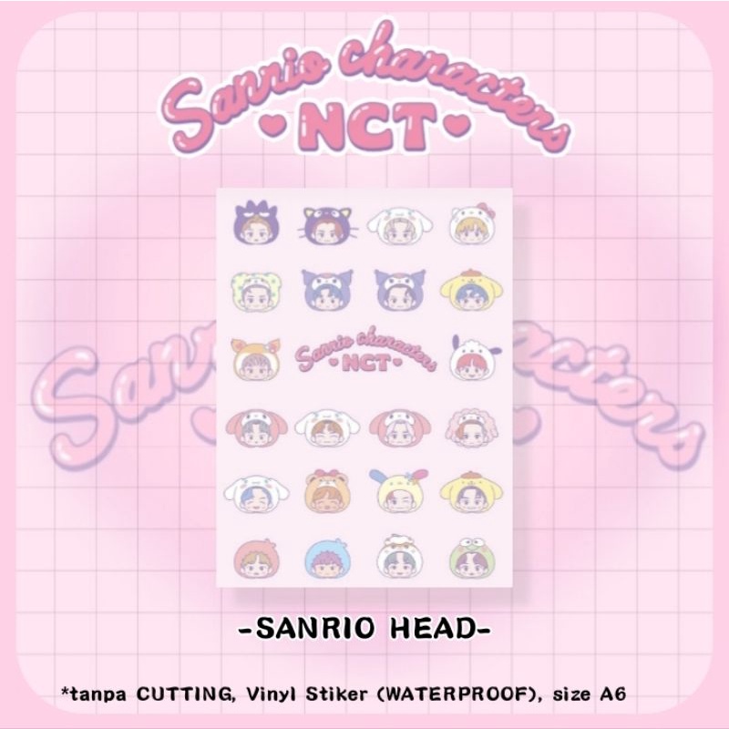 Stiker NCT Sanrio Sticker Set minimal 2 pcs (BACA DESKRIPSI)