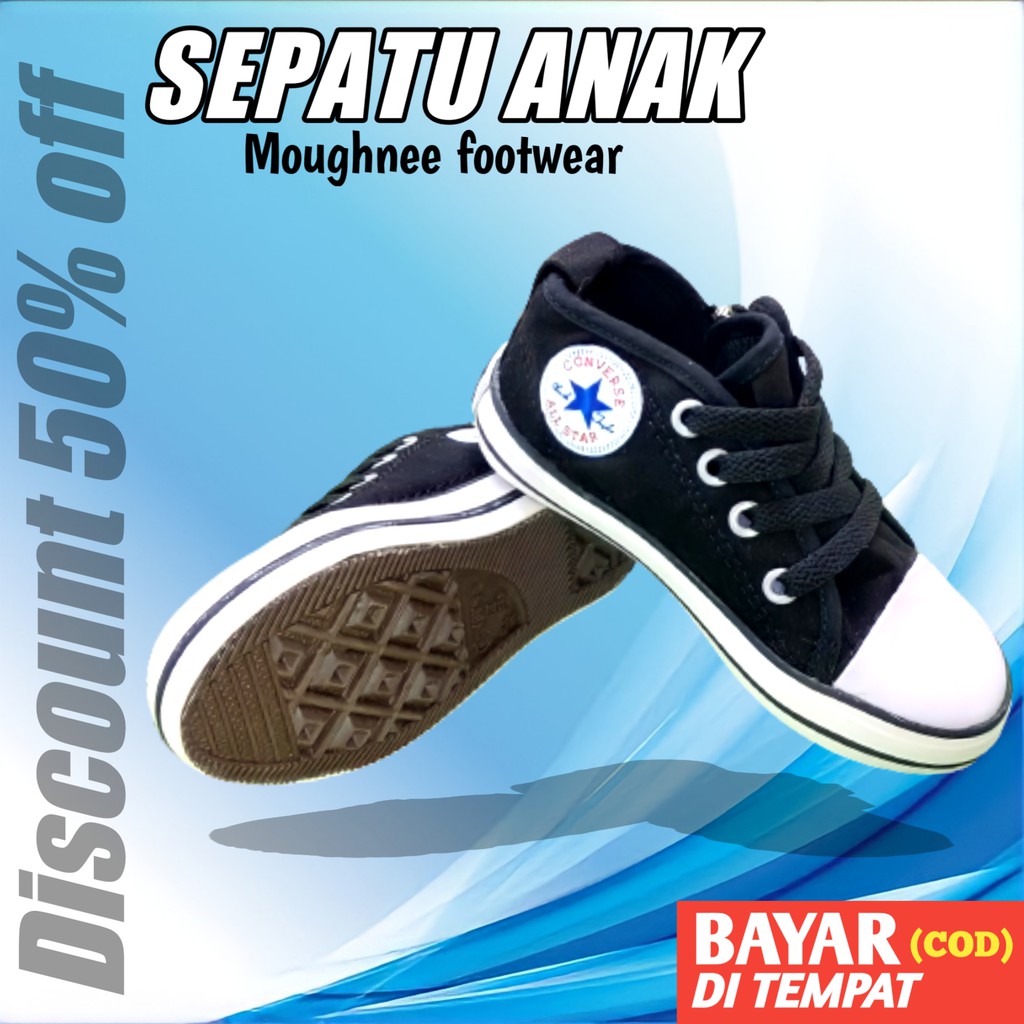 Sepatu Anak Laki laki Perempuan Converse Cewek Bayi Cowok 2 1 Sekolah Import 3 SD 4 5 6 7 Tahun a22