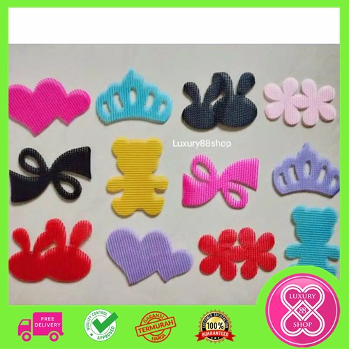 Penahan Poni Motif / Hair Velcro