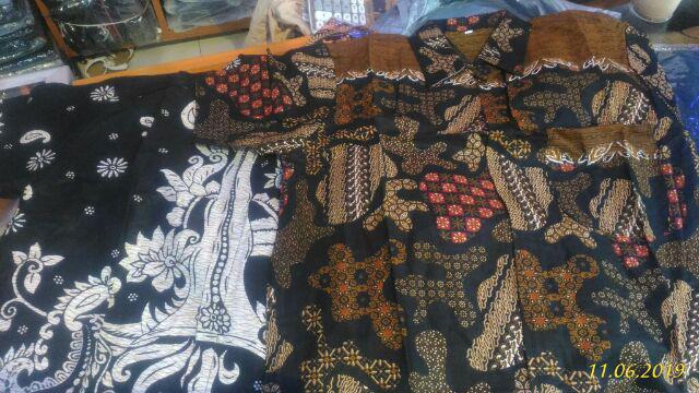 Ayam Nirwana Kemeja Batik Pria Lengan Pendek Hitam Sogan M L Xl