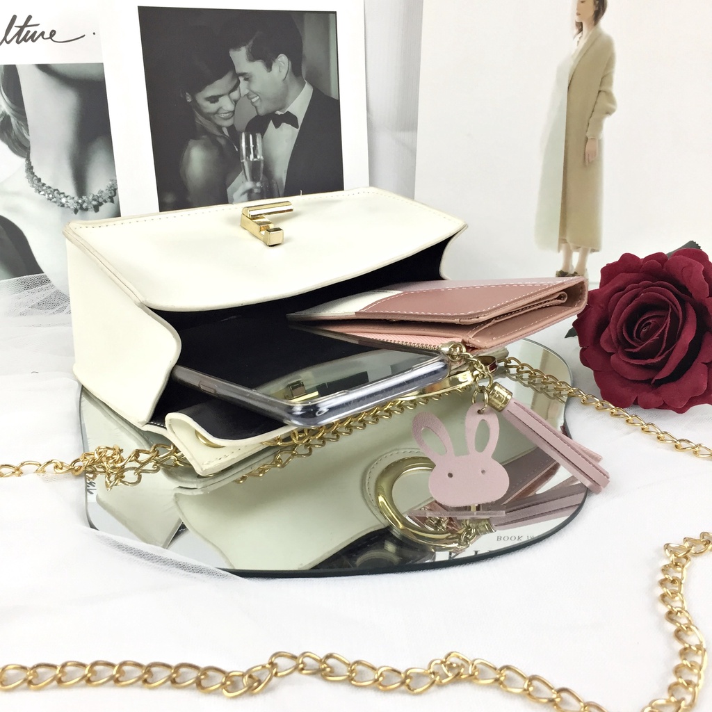 Tas Selempang Hardware Bulat Gold TAS087