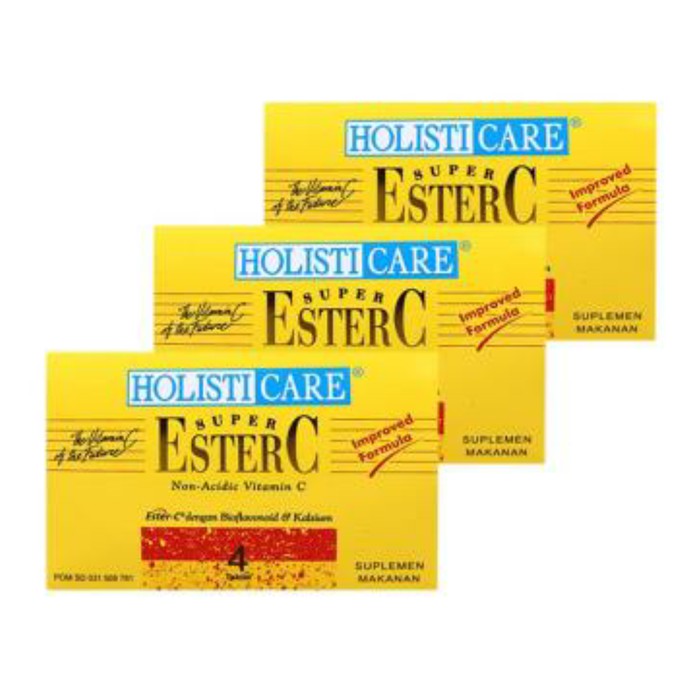 ESTER C PER STRIP ISI 4 TABLET VITAMIN C HOLISTICARE