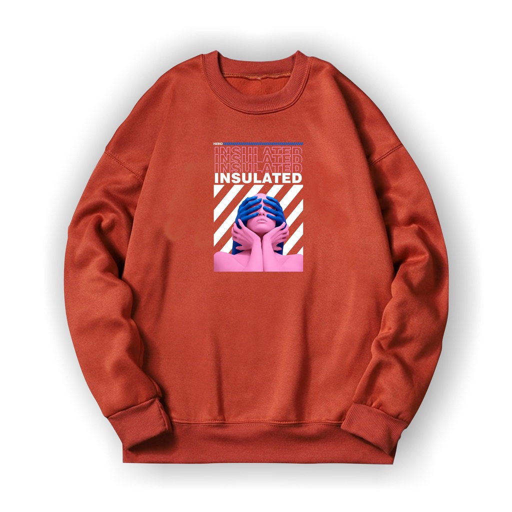 INSULATED Basic Sweater II Art work Insuladet Crewneck II SIZE  M - XL ( Pria &amp; Wanita )