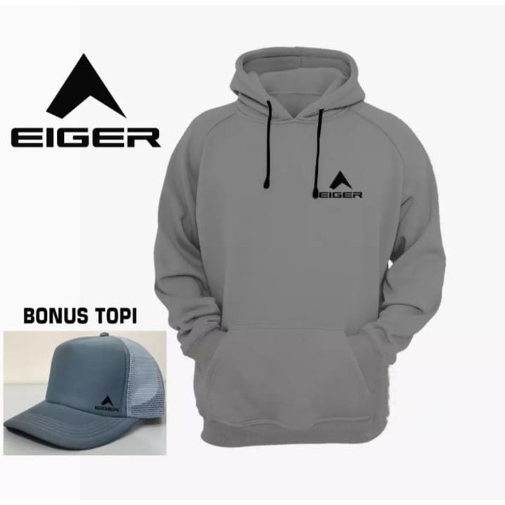 BONUS TOPI..!!! Sweater Hoodie Terkeren 01 Logo Premium Text Hitam