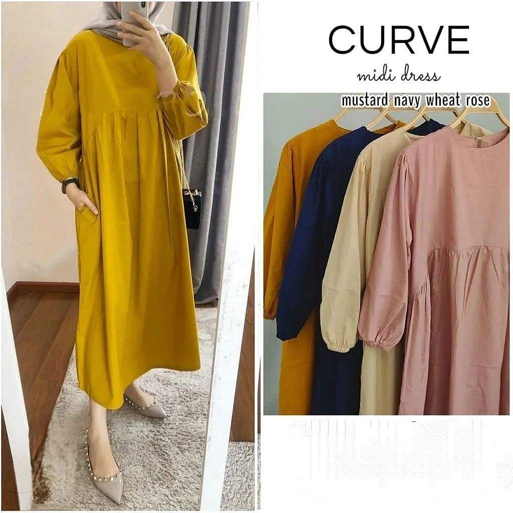 DRESS MISI CURVE DRESS WANITA KEKINIAN OOTD