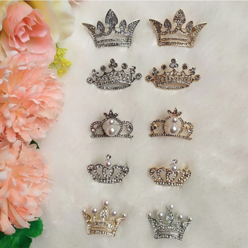 Bros Mahkota Premium - Brooch Pin Simple - Bros Hijab