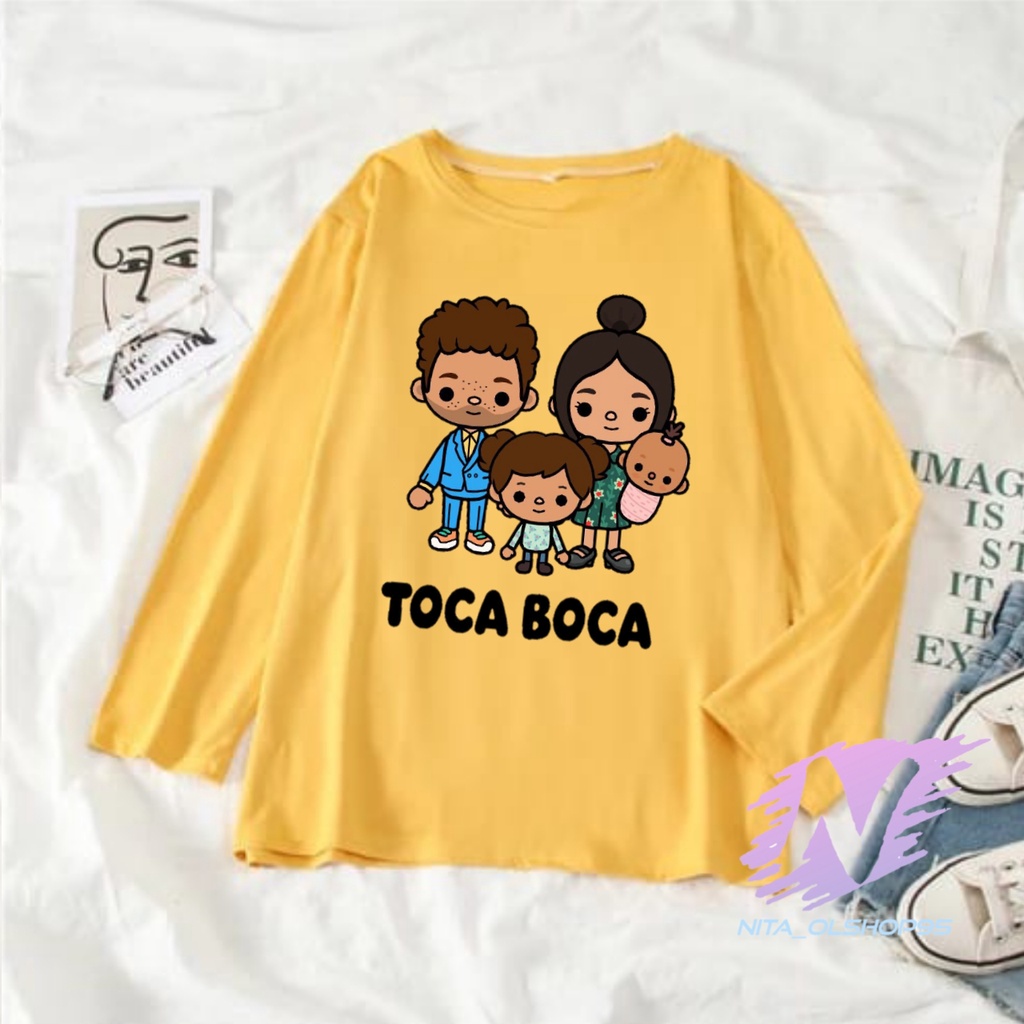 KAOS TOCA BOCA BAJU ANAK LENGAN PANJANG