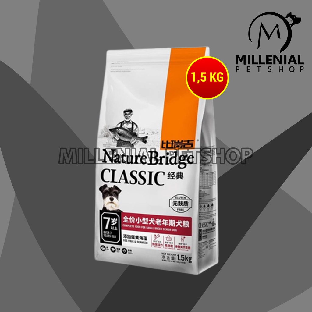 Nature Bridge Makanan Anjing Kecil Dog Food Small Breed Senior 1.5 KG