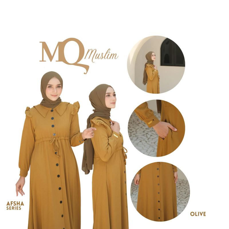 TERBARU GAMIS TERMURAH AFSHA SERIES BY MQ MUSLIM