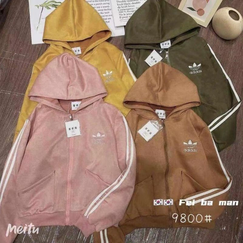 Jaket suede adidas import premium