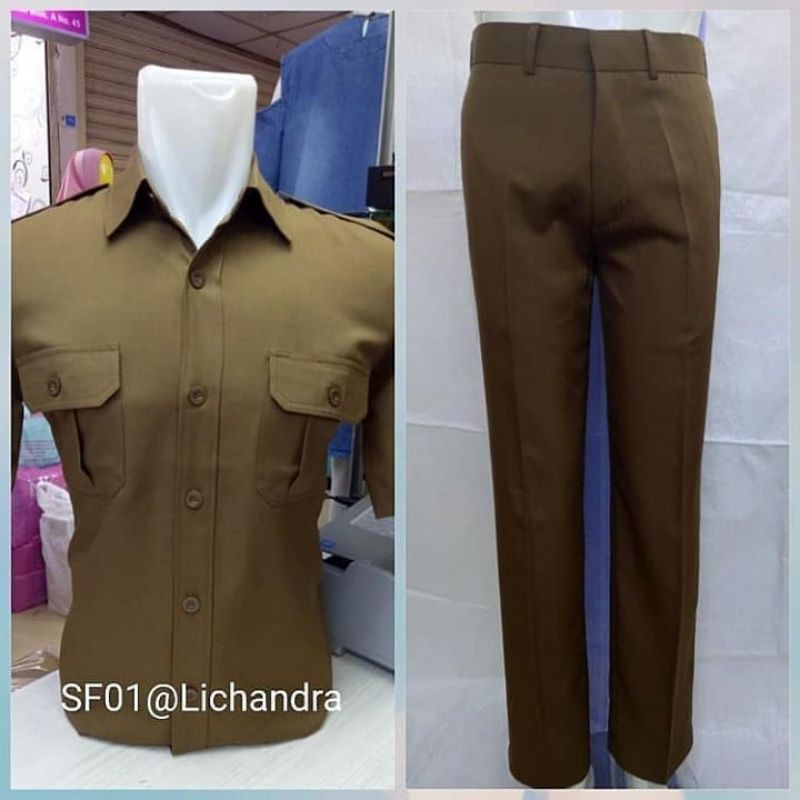 seragam pemda  pns pria / lichandra original / seragam dinas guru pns