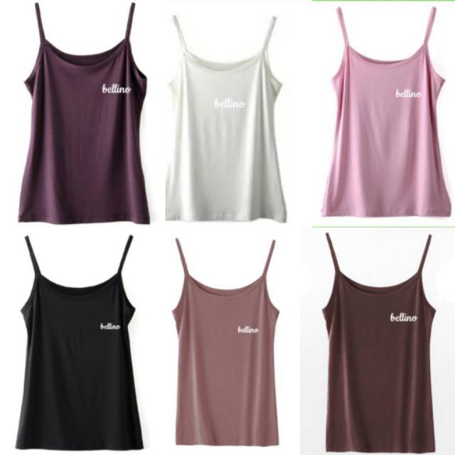 Tanktop Tali Wanita Fit to XL Viorano Supersoft Camisol Tali Kecil Lembut Singlet Cewek Allsize-2