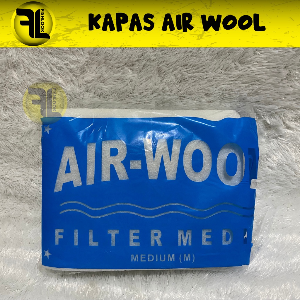 Kapas Filter Aquarium Akuarium 3 Lapis Busa Penyaring Kotoran Air Wool Medium