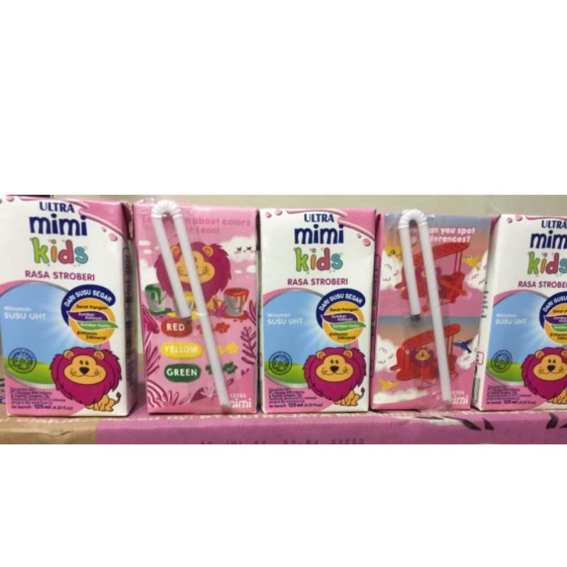 

Susu ULTRA mimi Kids Rasa Stroberi 125ml | Susu UHT Anak Strawberry