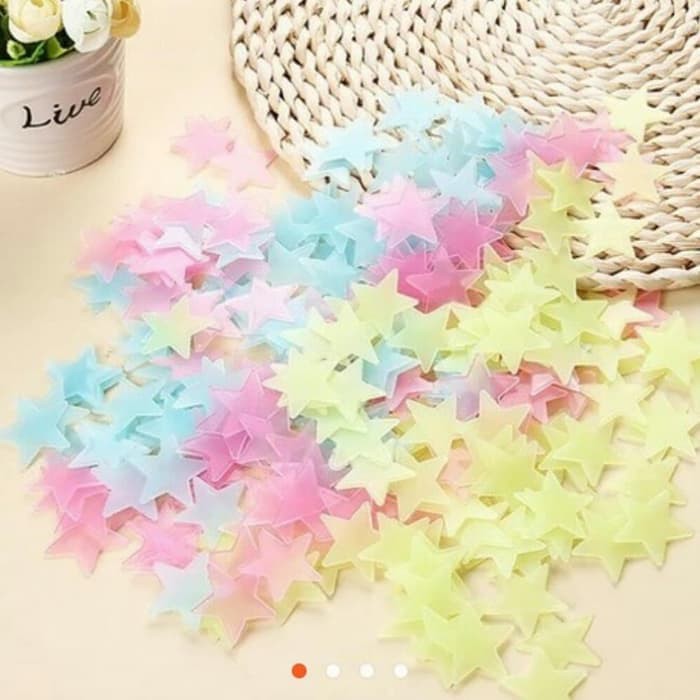 Isi 60 PCS Stiker Bintang Glow In The Dark Menyala Dalam Isi 60 PCS Stiker Bintang Glow In The Dark Menyala Dalam