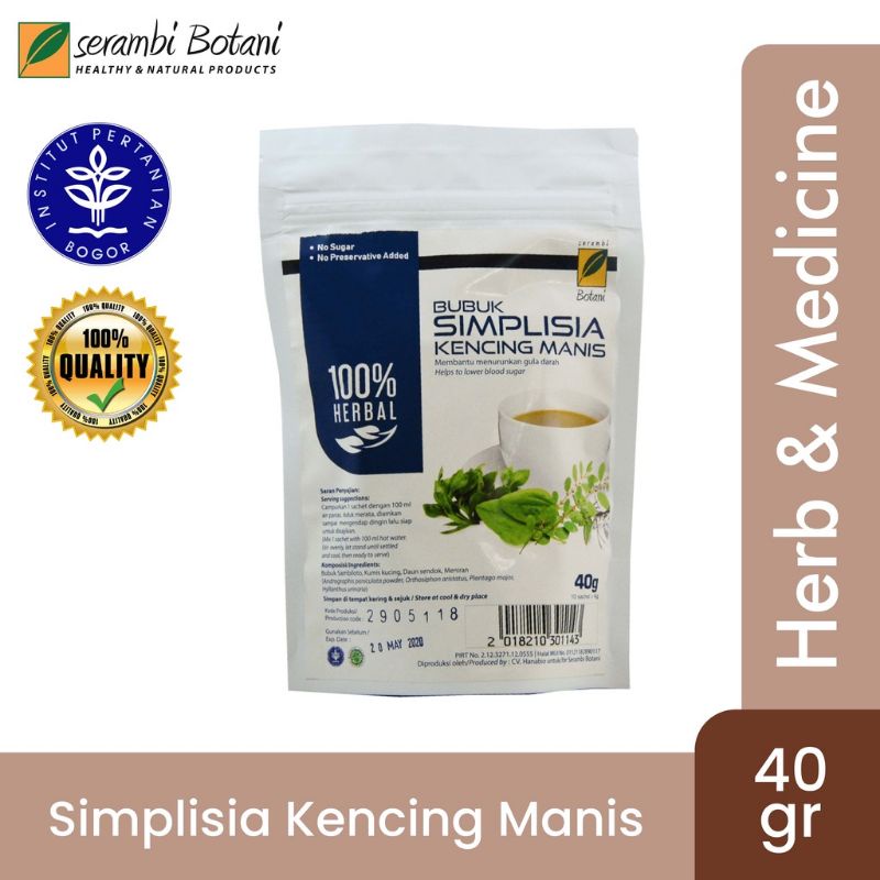 

Simplisia Kencing Manis Serambi Botani