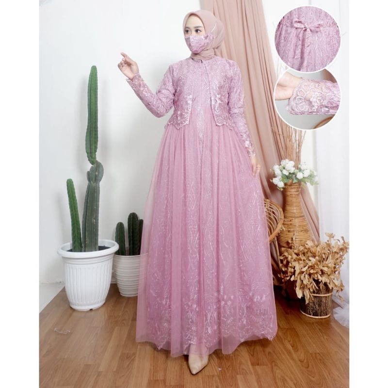 RED LOVE 136/ GAMIS RED LOVE TERBARU /GAMIS MEWAH TILLE MUTIARA /GAMIS TILLE MUTIARA ROMPI / GAMIS TILLE MUTIARA TERBARU /GAMIS BRUKAT MEWAH/GAMIS MUSLIMAH/GAMIS UNDANGAN/GAMIS BRUKAT FASHION/ GAMIS PESTA