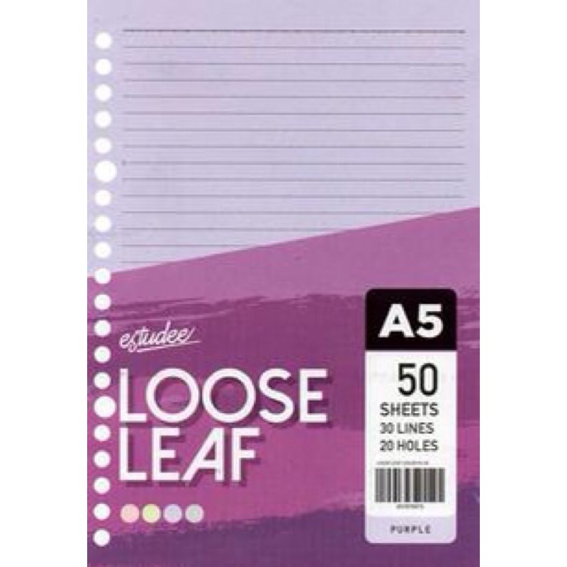 

Estudee Loose Leaf A5-50 Color Purple 207970973
