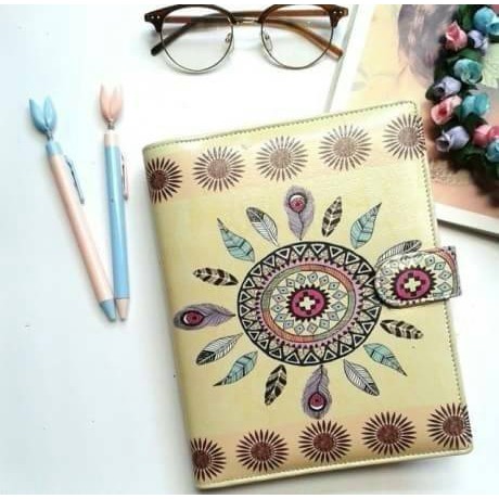 

CUSTOM Binder 20 ring (A5) 26 ring (B5) murah! DESIGN BEBAS anime k-pop quotes motif art aesthetic