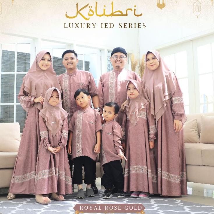 LANGSUNG ATC.. Kolibri Luxury Adha Series | Gamis dan Koko Family Set | Gamis dan Koko Couple Sarimb