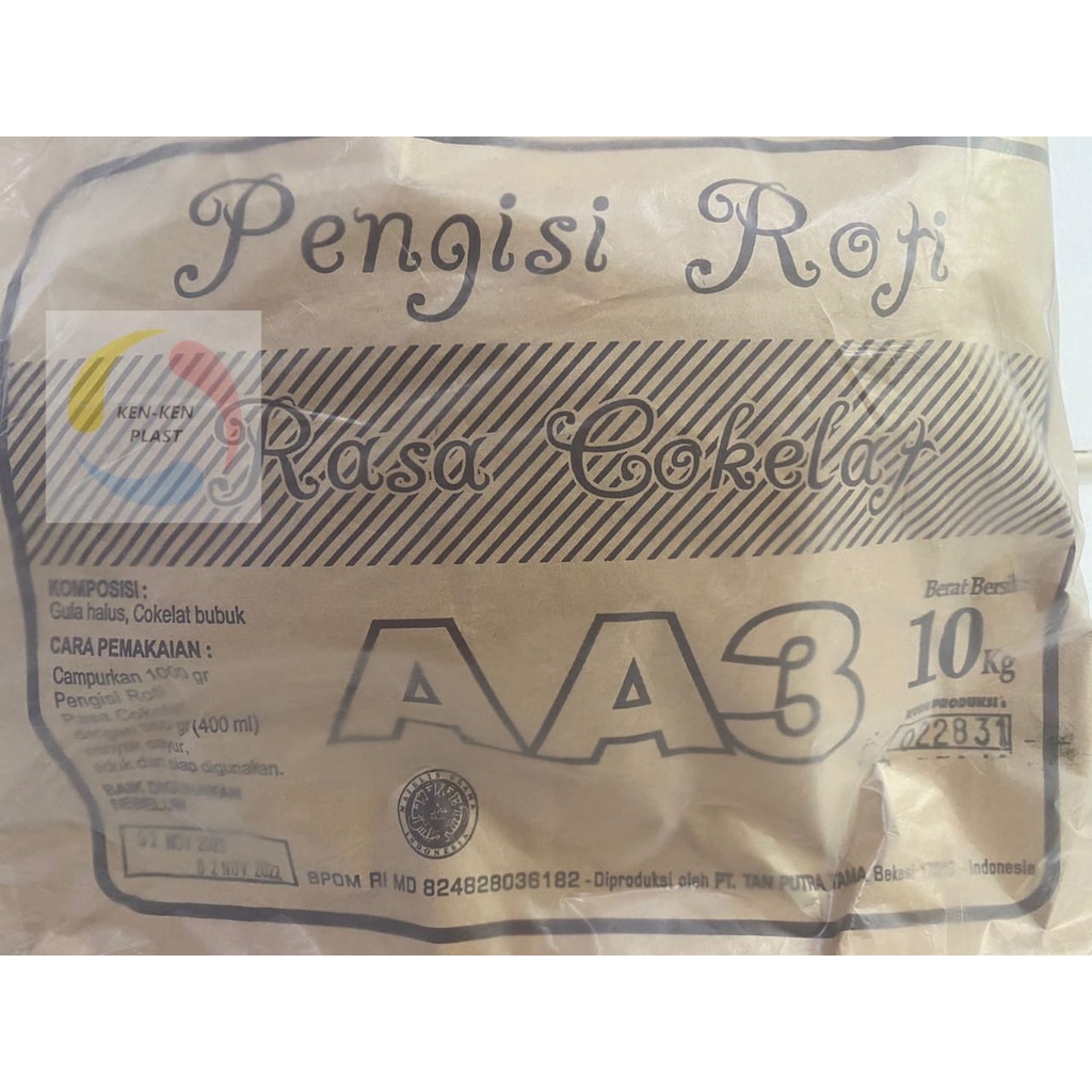 

COKELAT BUBUK/COKELAT PENGISI ROTI MEREK AA3 UKURAN 10KG TERMURAH EXPIRED 2022 BERKUALITAS