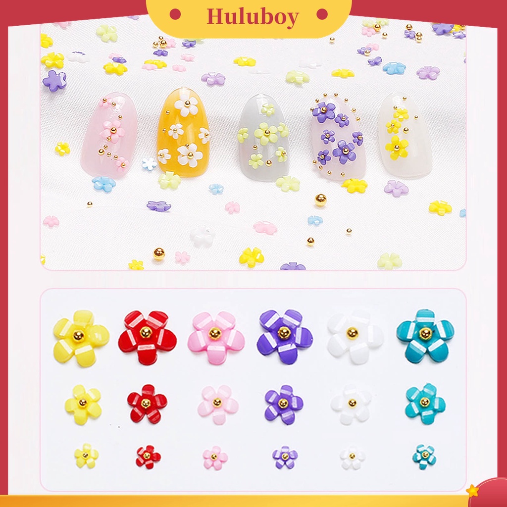 Huluboy Huluboy♡ Ornamen Bunga 3D Bahan Resin Untuk Dekorasi Nail Art