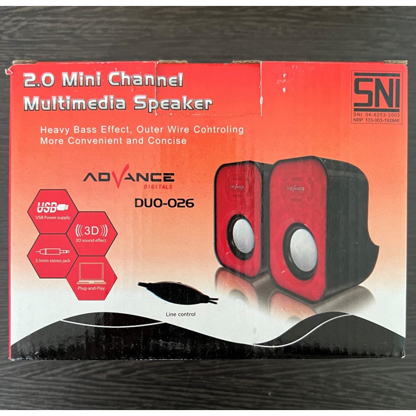 Speaker Advance Duo-026 Duo 026 Multimedia 2.0 Mini Channel