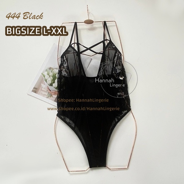 L-XXL Hot Lingerie Baju Tidur Seksi Dinas Depan Suami, Transparan Ukuran BigSize Big Size 443 444