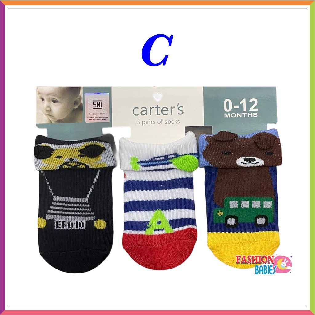 ❤ Fashionbabies ❤ KAOSKAKI BAYI CARTER 3 IN 1 / KAOSKAKI NEWBOR ISI 3