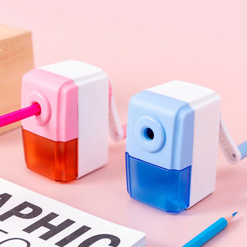 

Rautan pensil manual sekolah anak alat tulis pensil sharpener school stationary