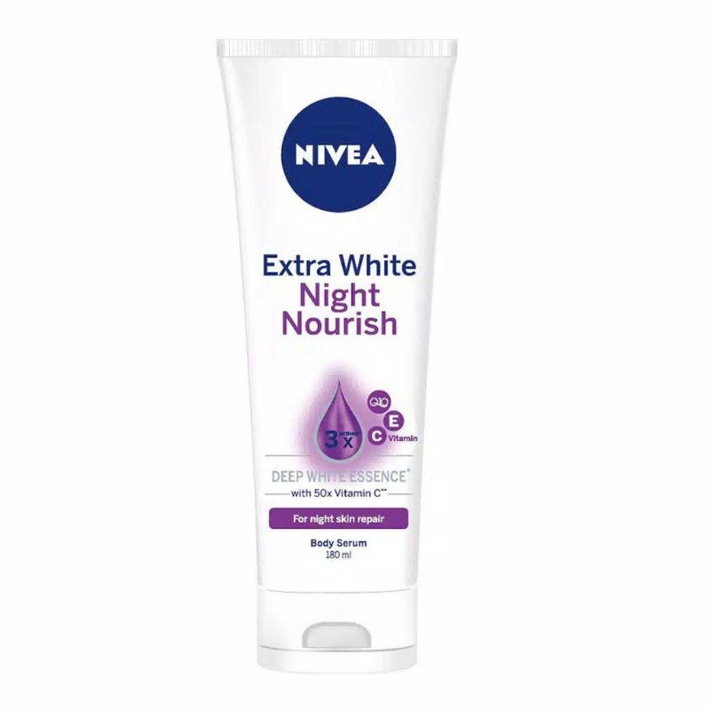 nivea lotion extra white night nourish 180ml