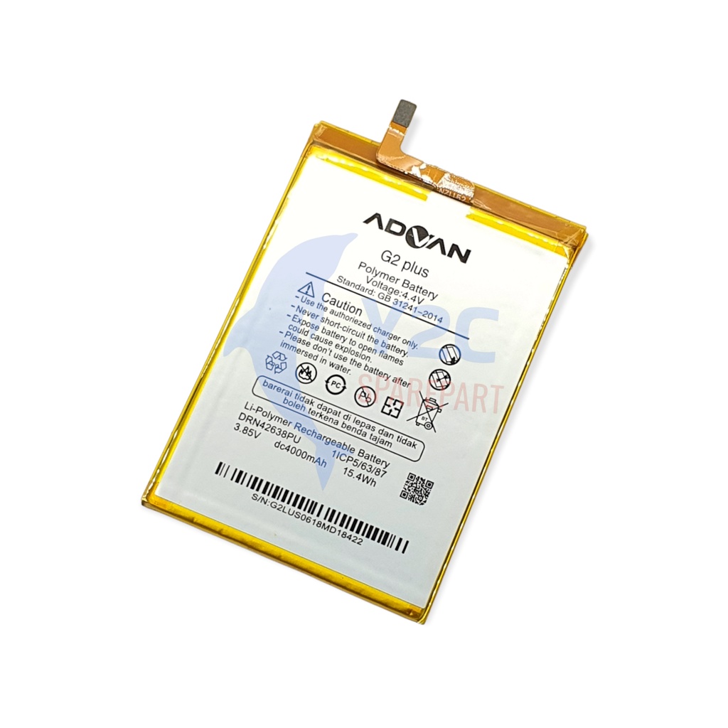 BATERAI ORIGINAL OEM ADVAN G2 PLUS / ADVAN G2+ / BATRE / BATERE / BATRAI / BATREI / BATU