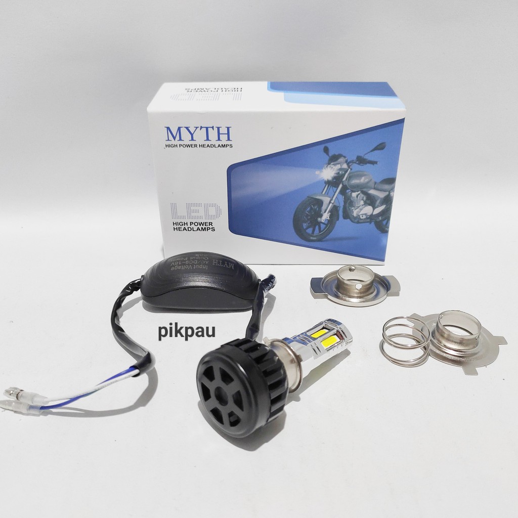 Lampu Utama Original LED 6 Sisi H4 H6 HS1 Myth Headlamp High Quality