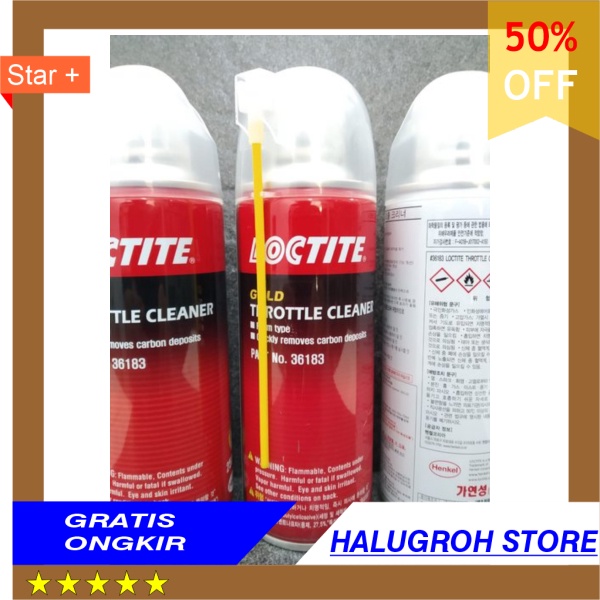 TERMURAH FOAM LOCTITE GOLD THROTTLE CLEANER - Air Intake Foaming -DCS-Injectior