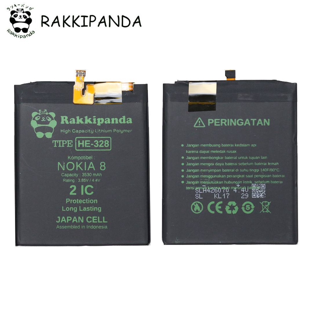 (R/K)- RakkiPanda - HE328 HE 328 Nokia 8 Batre Batrai Baterai