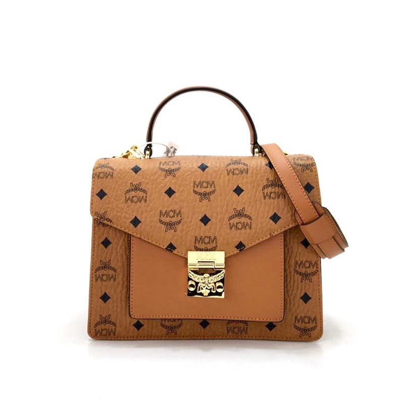 MCM Patricia Visetos Medium Satchel