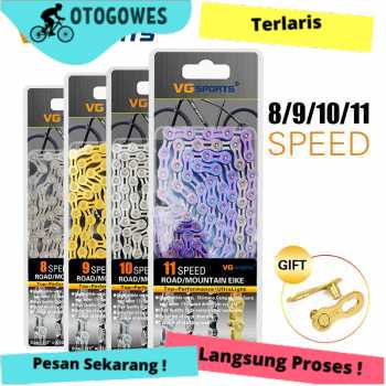 Rantai Sepeda VG Sports Gunung Polygon MTB Half Hollow 8/9/10 Speed