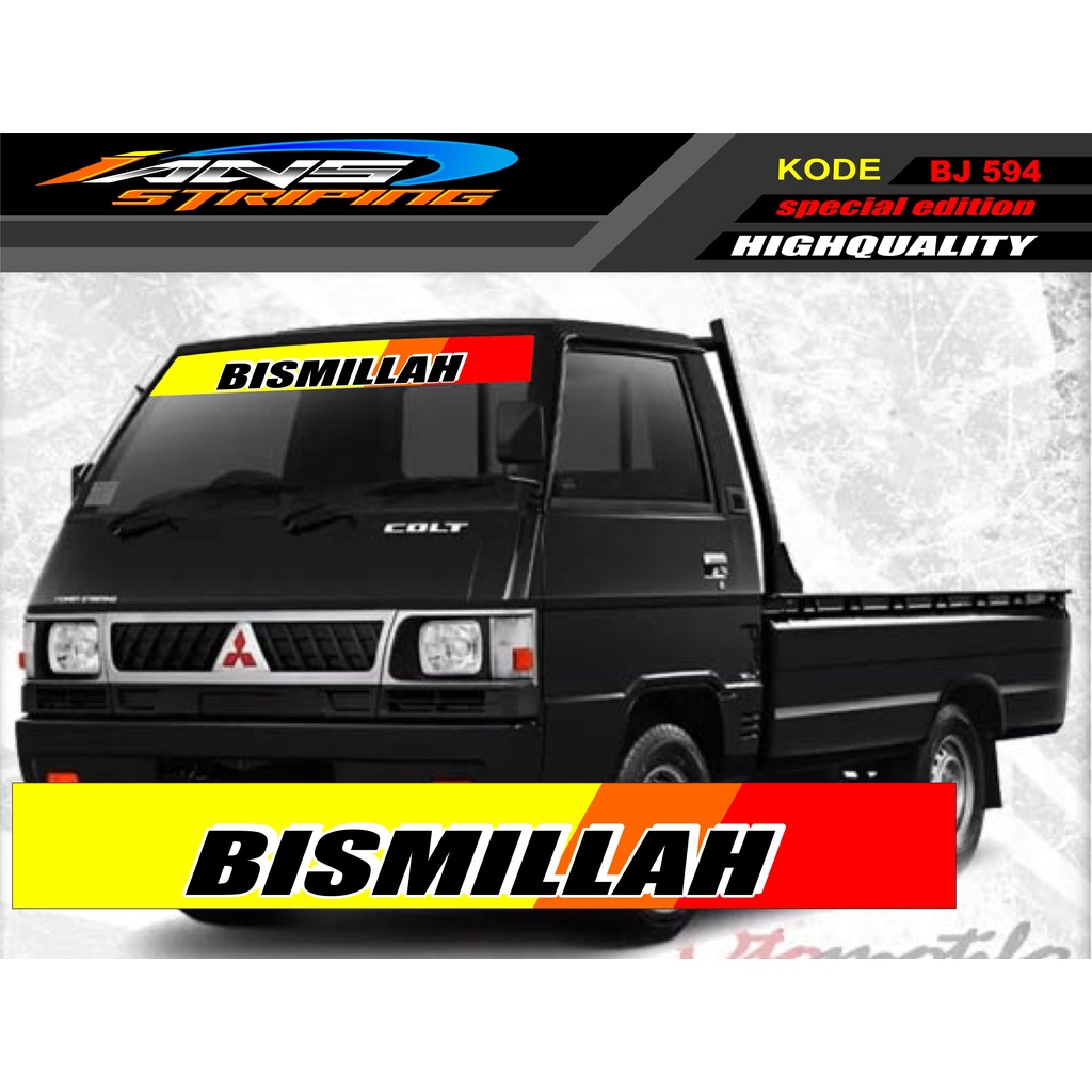 STIKER KACA DEPAN MOBIL L300 / GRANDMAX / PICK UP / CARRY / STIKER KACA DEPAN MOBIL PICK UP / DECAL STIKER PICK UP BJ594