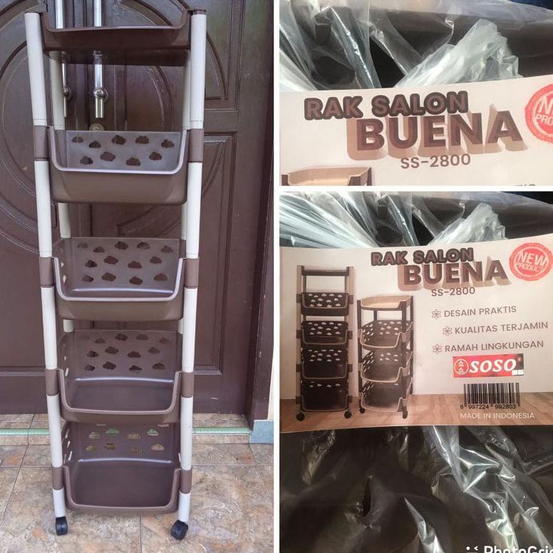 RAK SERBAGUNA BUENA 4 DAN 3 SUSUN RAK MAINAN BONEKA BERODA TERLARISS...,,,,,