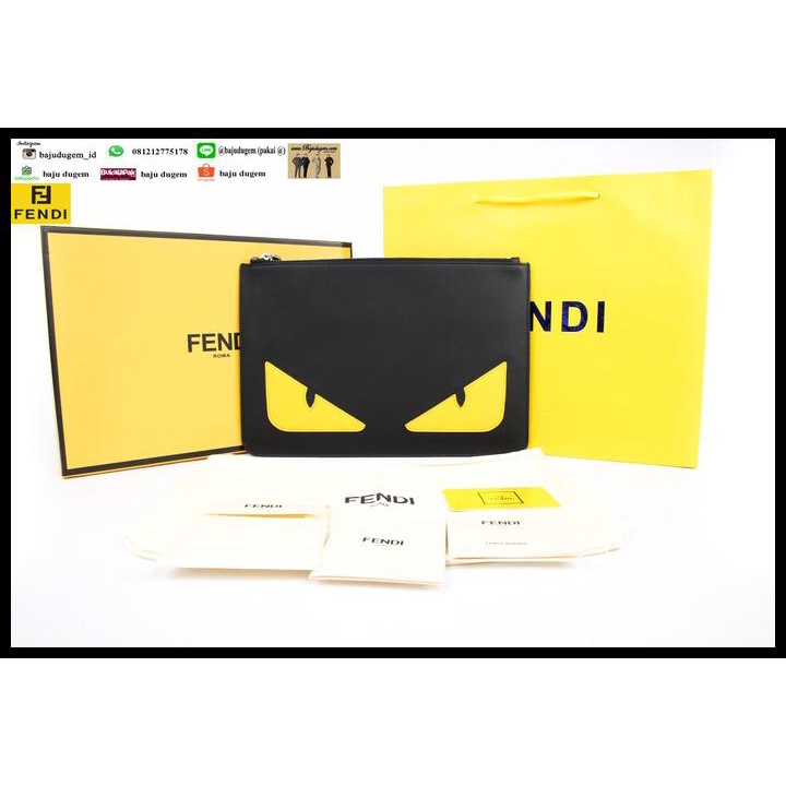 Tas Clutch Pria Murah Fendi Mirror 1:1 Import Quality-Cl Fen 1