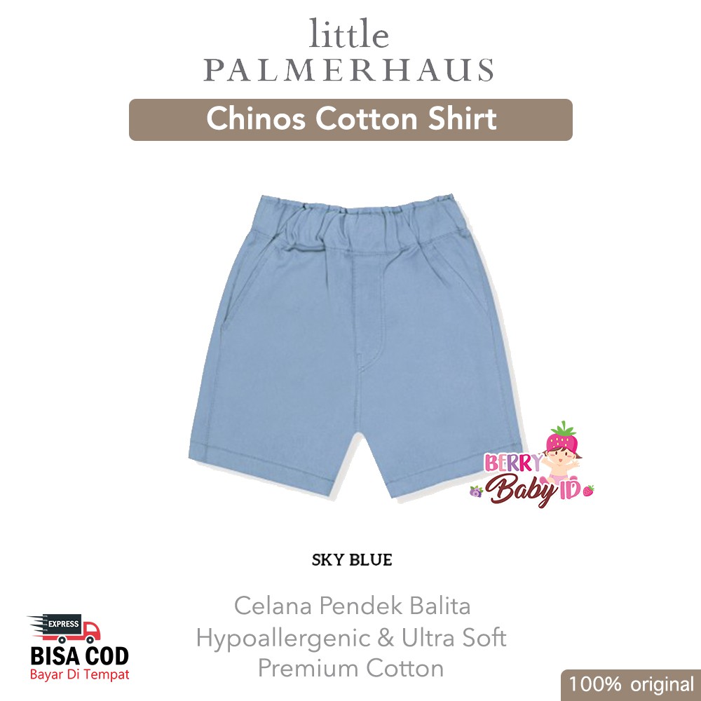 Little Palmerhaus Chinos Cotton Shorts Chino Celana Pendek Bayi Anak Balita Berry Mart