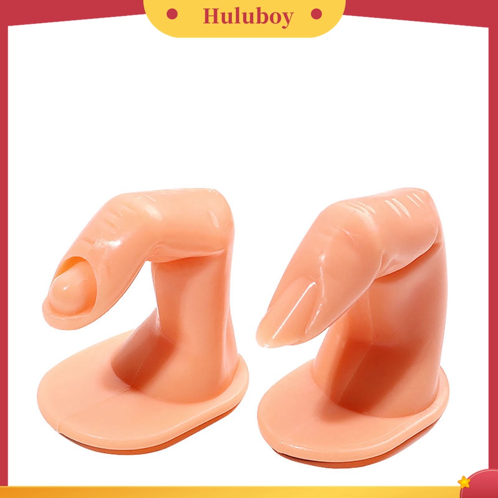 Huluboy Huluboy♡ 10pcs Kuku Palsu Bahan ABS Untuk Latihan Nail Art Salon