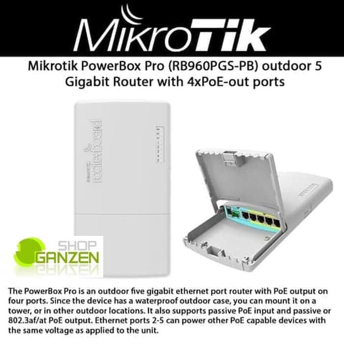 Mikrotik Router RB960PGS-PB (with PoE-Output) powerbox pro