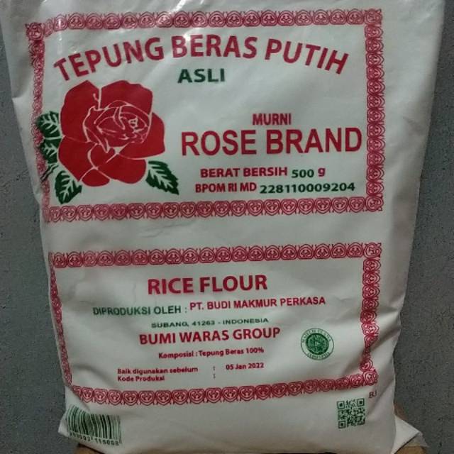 

Tepung Beras ROSE BRAND kemasan 500gr