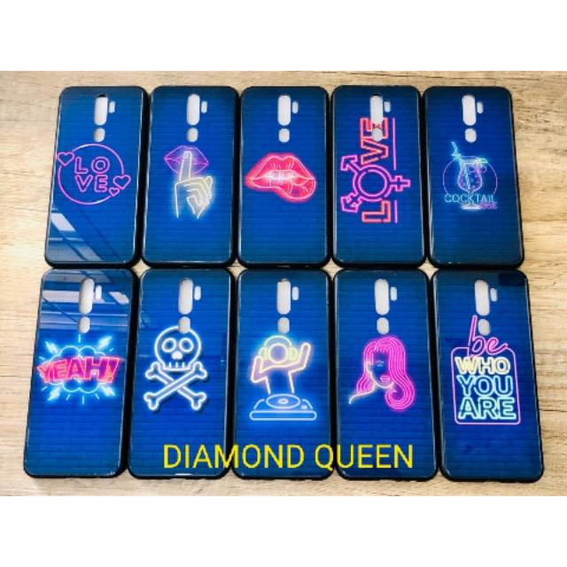 SOFTCASE KACA GLOSSY VIVO Y19 NEON LIGHT MURAH