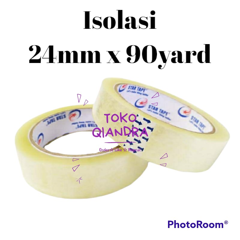 ISOLASI SELOTIP 24mm x 90yard