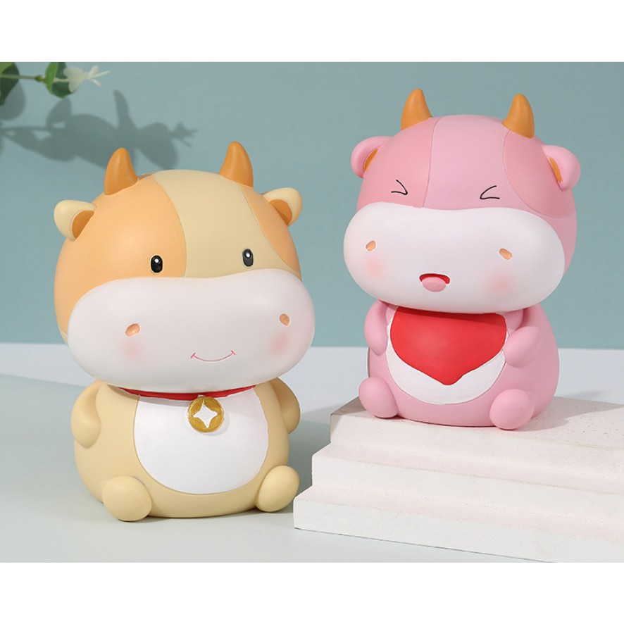 RESTOCK celengan sapi - mainan piggy bank lucu