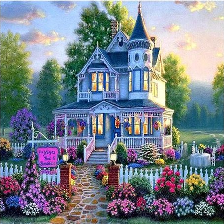 

DIY Full Drill Diamond Painting - 5D The Noyes Villa Stitch Kit
